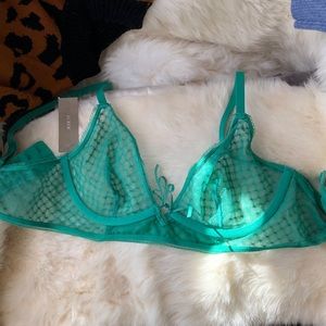 NWT J. Crew Lattice Mesh Underwire Bra 32C